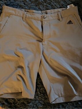 adidas Men’s Gray Athletic Golf Shorts 34 Waist